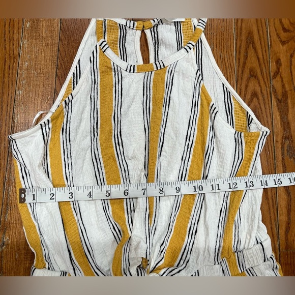 Love Tree Mustard and White Striped Top - Picture 8 of 11